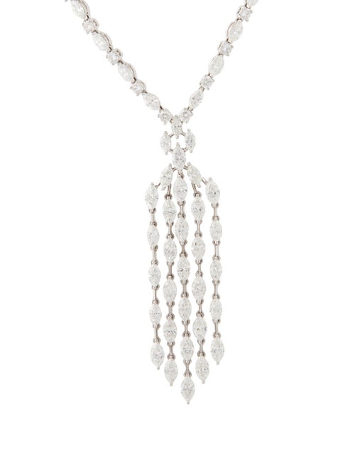 Daniella Design 18K 15.67ctw Diamond Lavalier Necklace