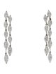 Daniella Design 18K 5.80ctw Diamond Marquise Double Drop Earring