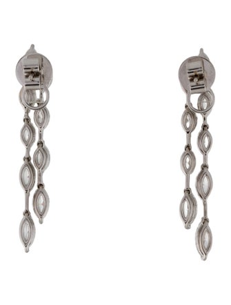Daniella Design 18K 5.80ctw Diamond Marquise Double Drop Earring