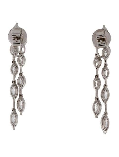 Daniella Design 18K 5.80ctw Diamond Marquise Double Drop Earring