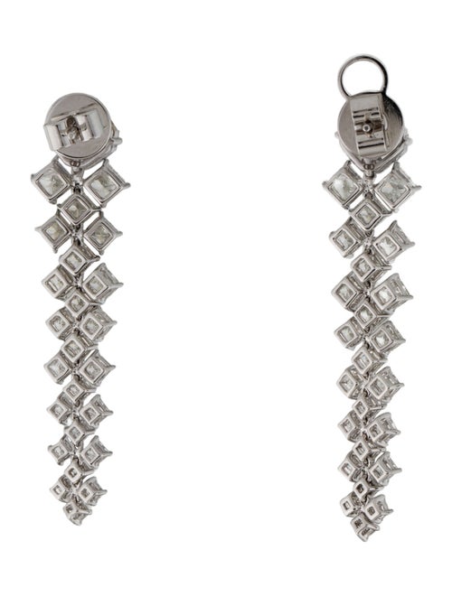 Daniella Design 18K 8.72ctw Diamond Drop Earrings