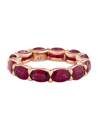 Daniella Design 18K 7.20ctw Ruby Eternity Band