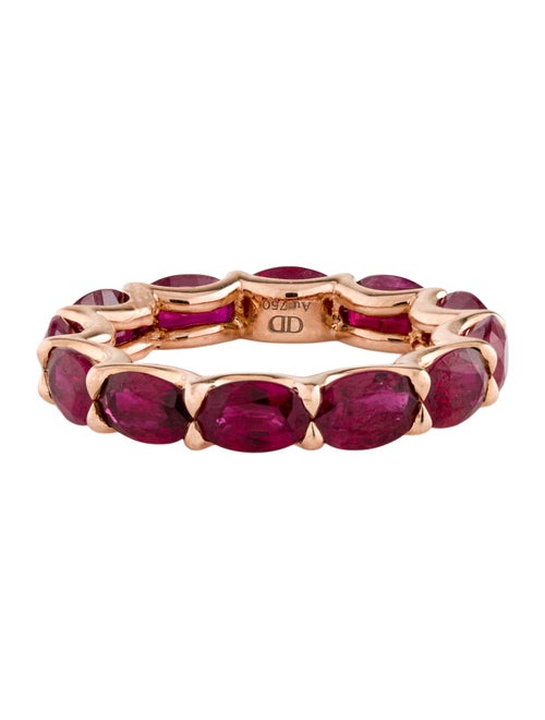 Daniella Design 18K 7.20ctw Ruby Eternity Band