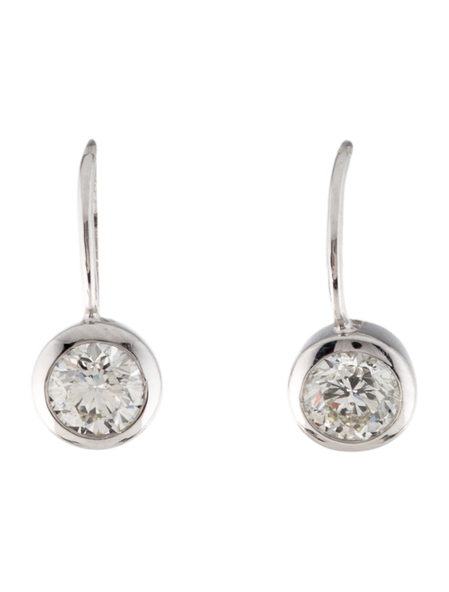 Daniella Design 18K 1.03ctw Diamond Drop Earrings