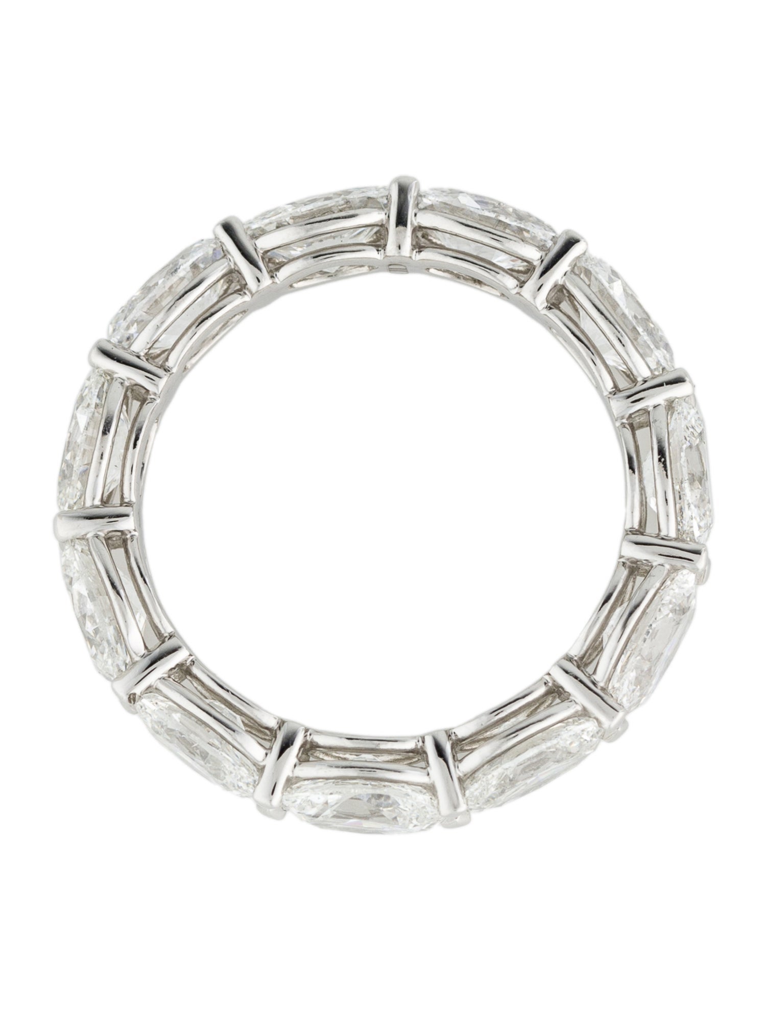 Daniella Design Platinum 4.18ctw Diamond Eternity Band