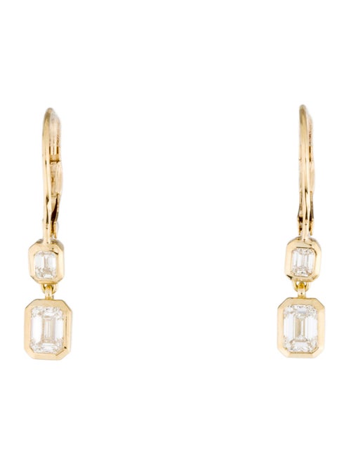 Daniella Design 18K 1.27ctw Diamond Drop Earrings