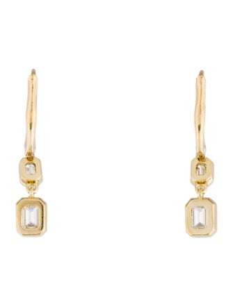 Daniella Design 18K 1.27ctw Diamond Drop Earrings