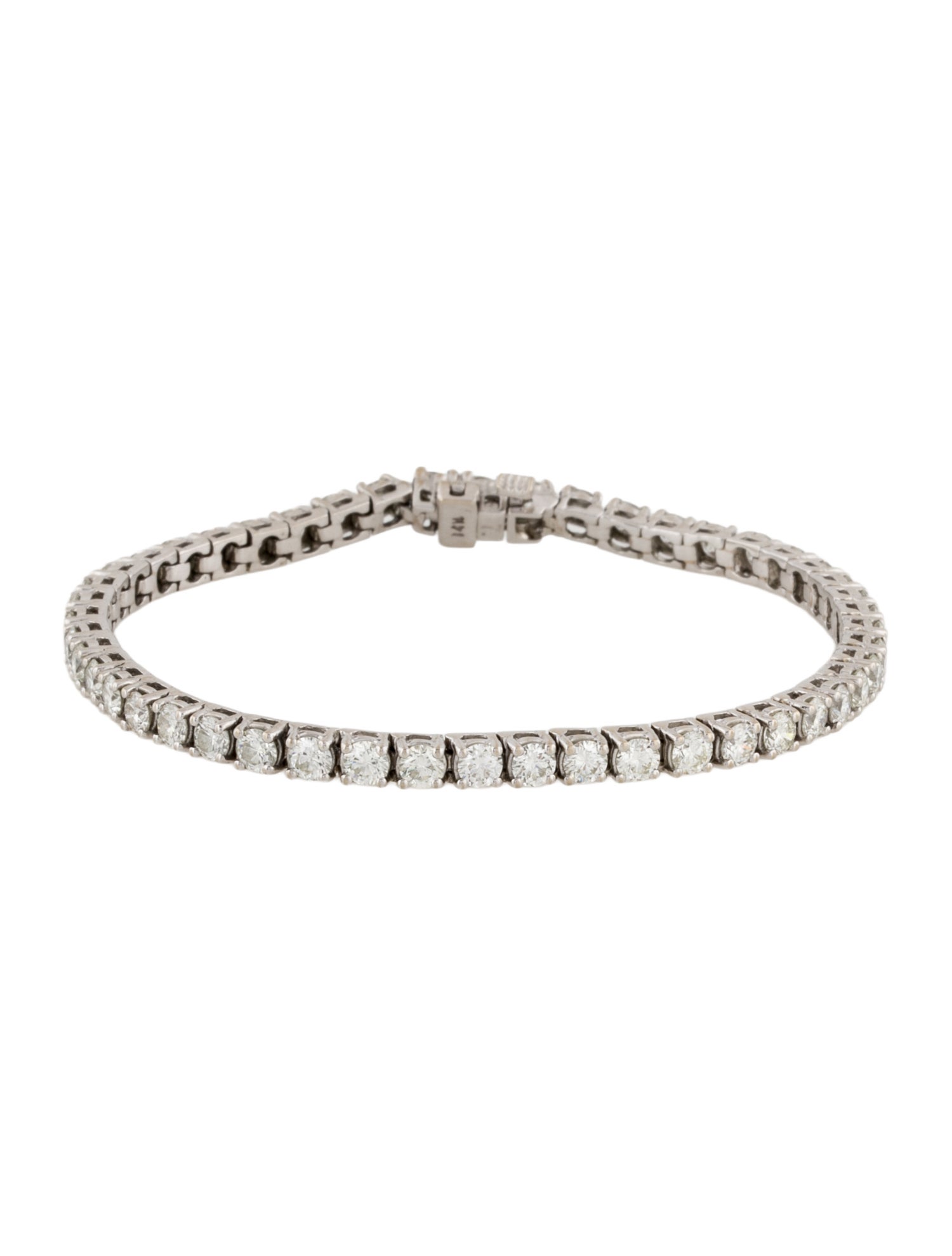 Daniella Design 14K 6.93ctw Diamond Tennis Bracelet