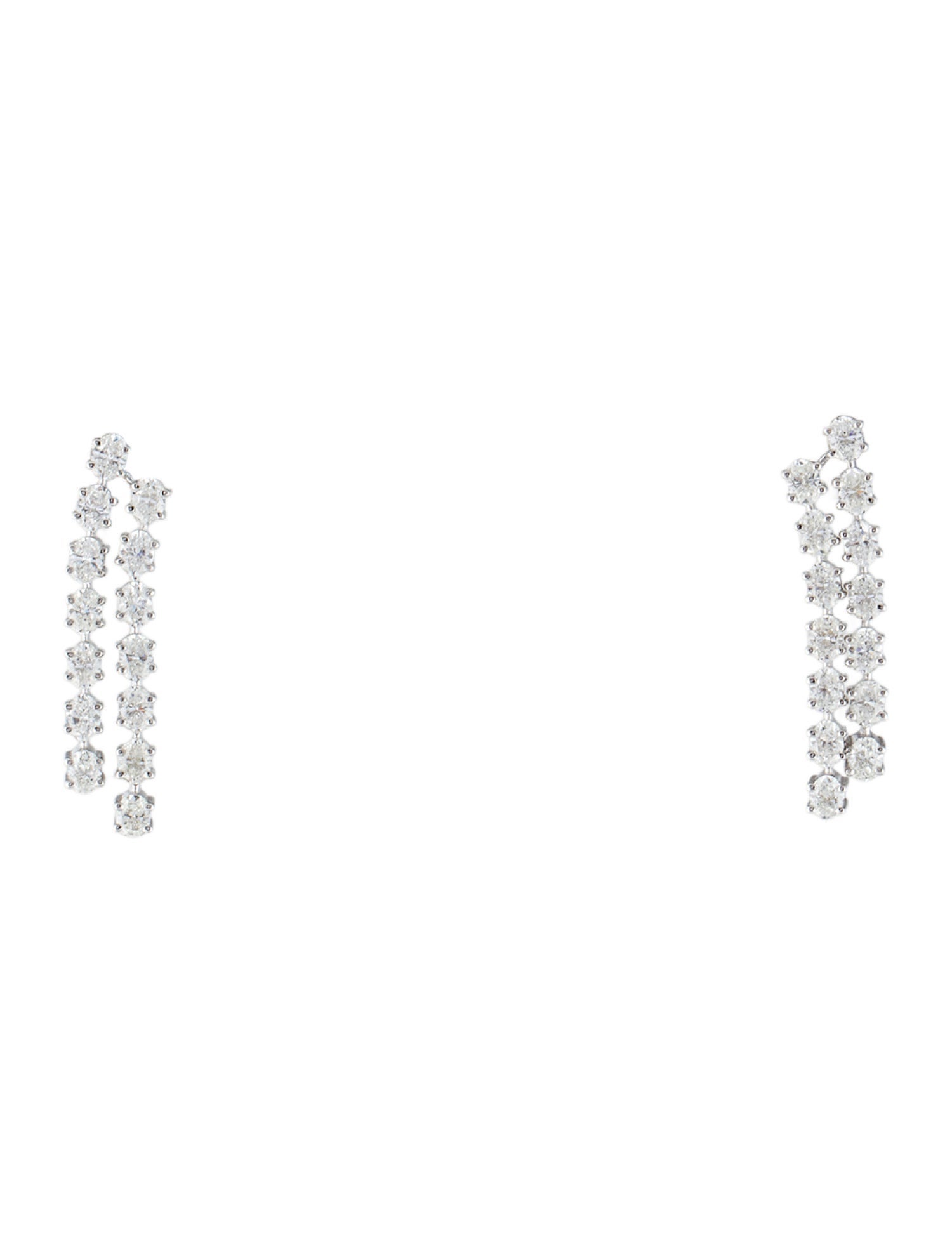 Daniella Design 18K 2.31ctw Diamond Drop Earrings