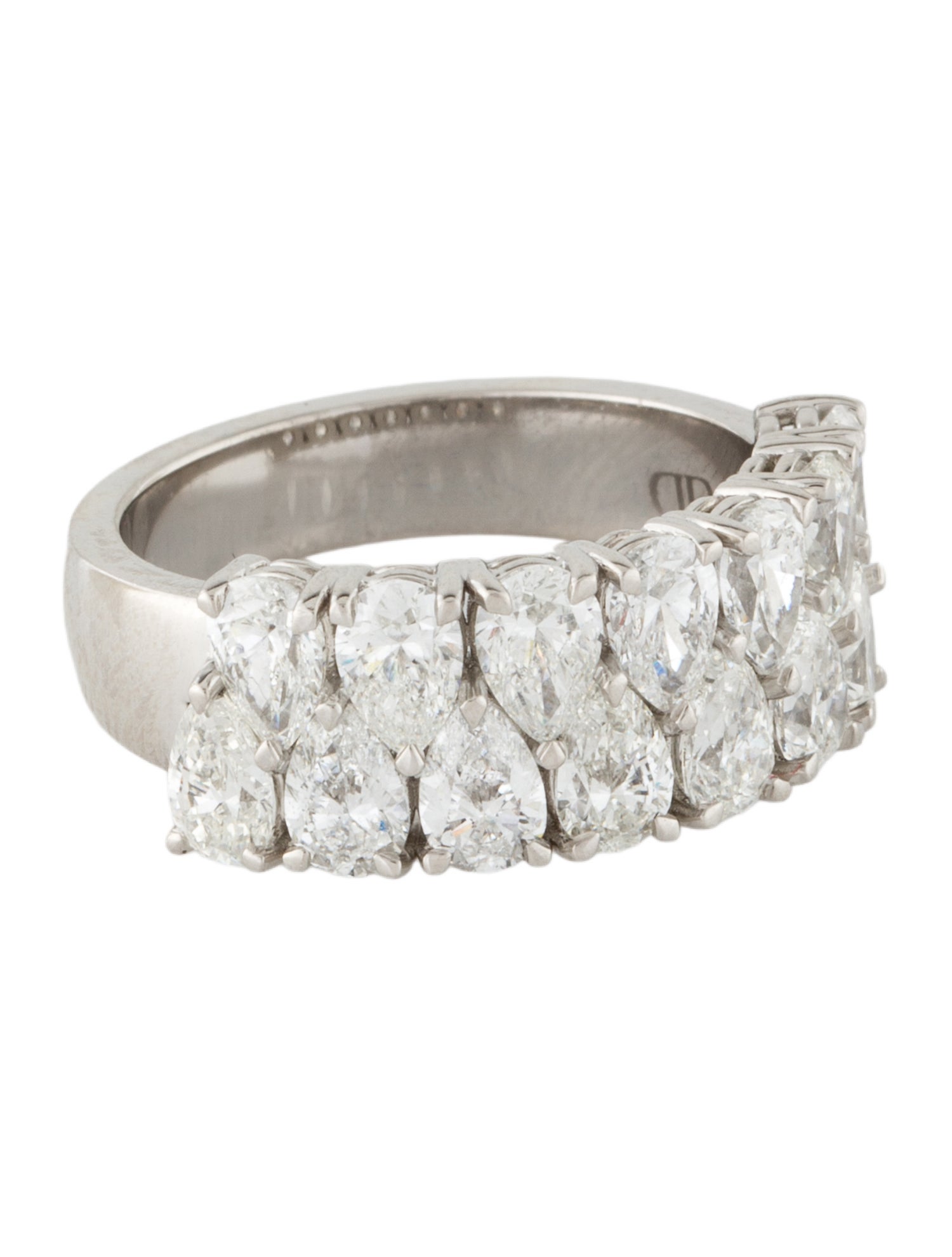 Daniella Design Platinum 3.25ctw Diamond Band Ring