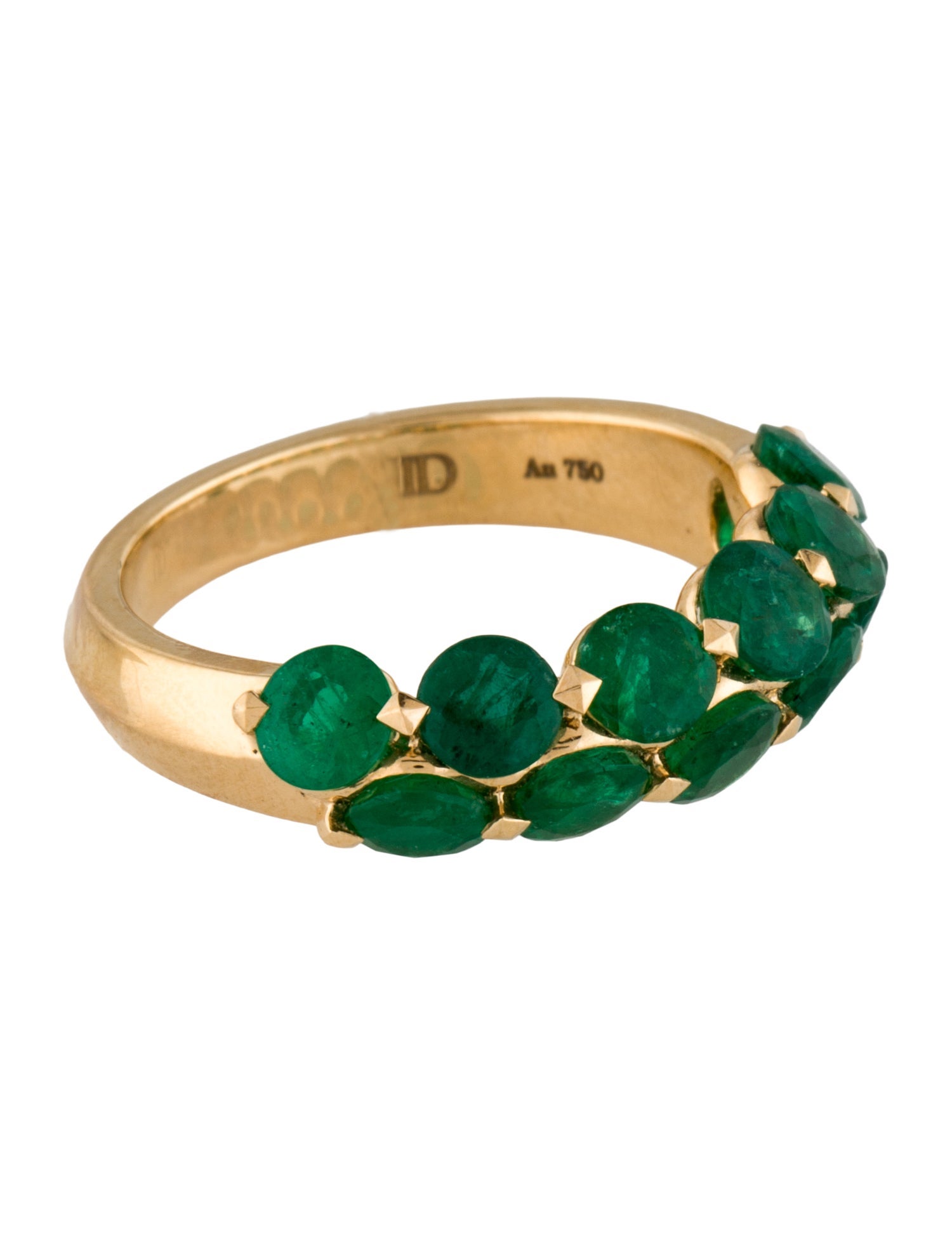 Daniella Design 18K 2.64ctw Emerald Band