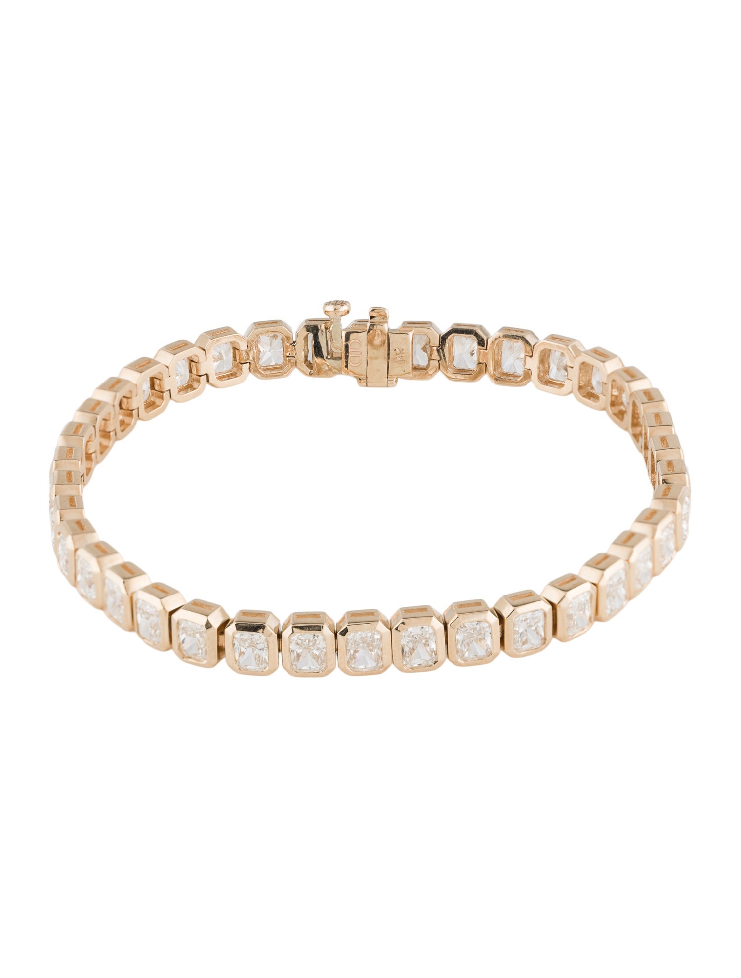 Daniella Design 14K 9.60ctw Diamond Tennis Bracelet