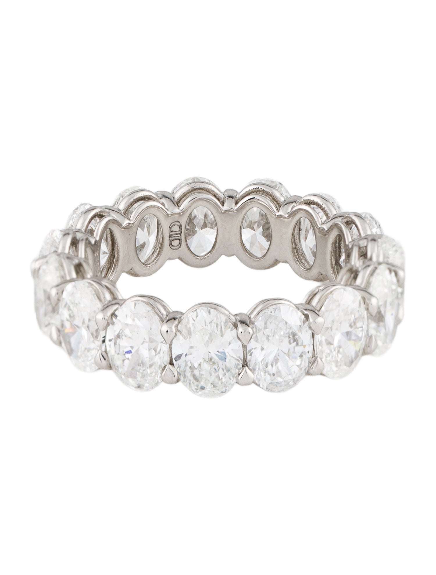 Daniella Design Platinum 7.42ctw Diamond Eternity Ring