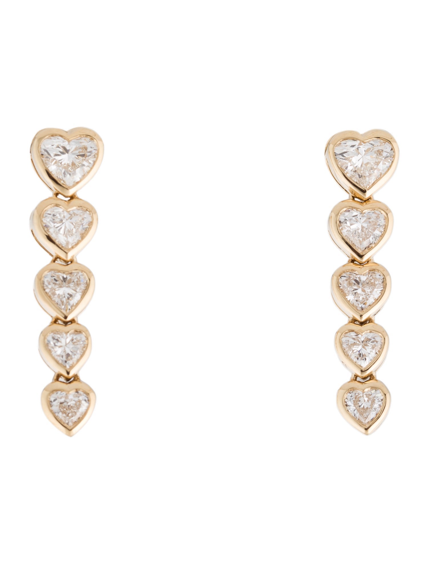 Daniella Design 18K 1.86ctw Diamond Drop Earrings