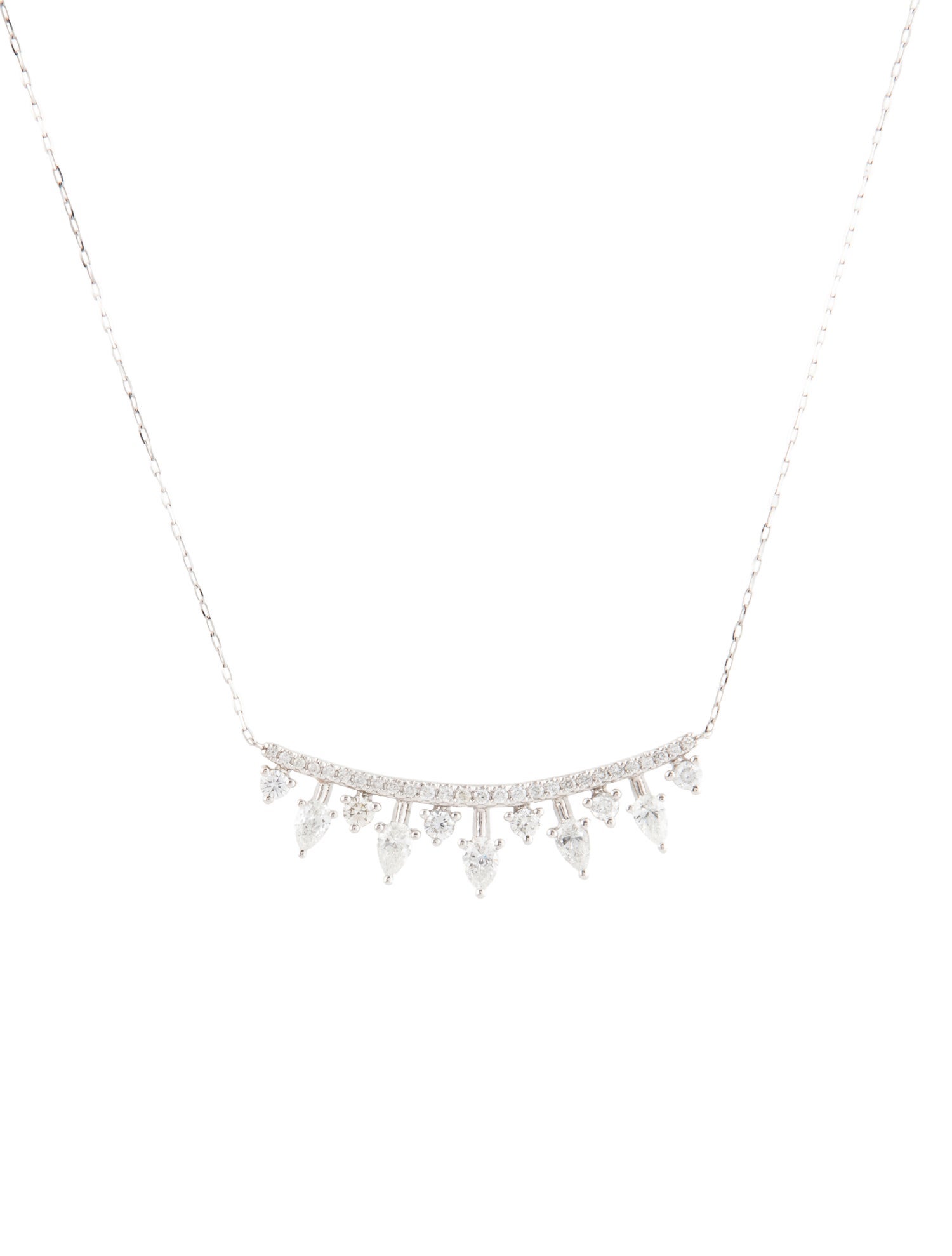 Daniella Design Platinum Diamond Pendant Necklace