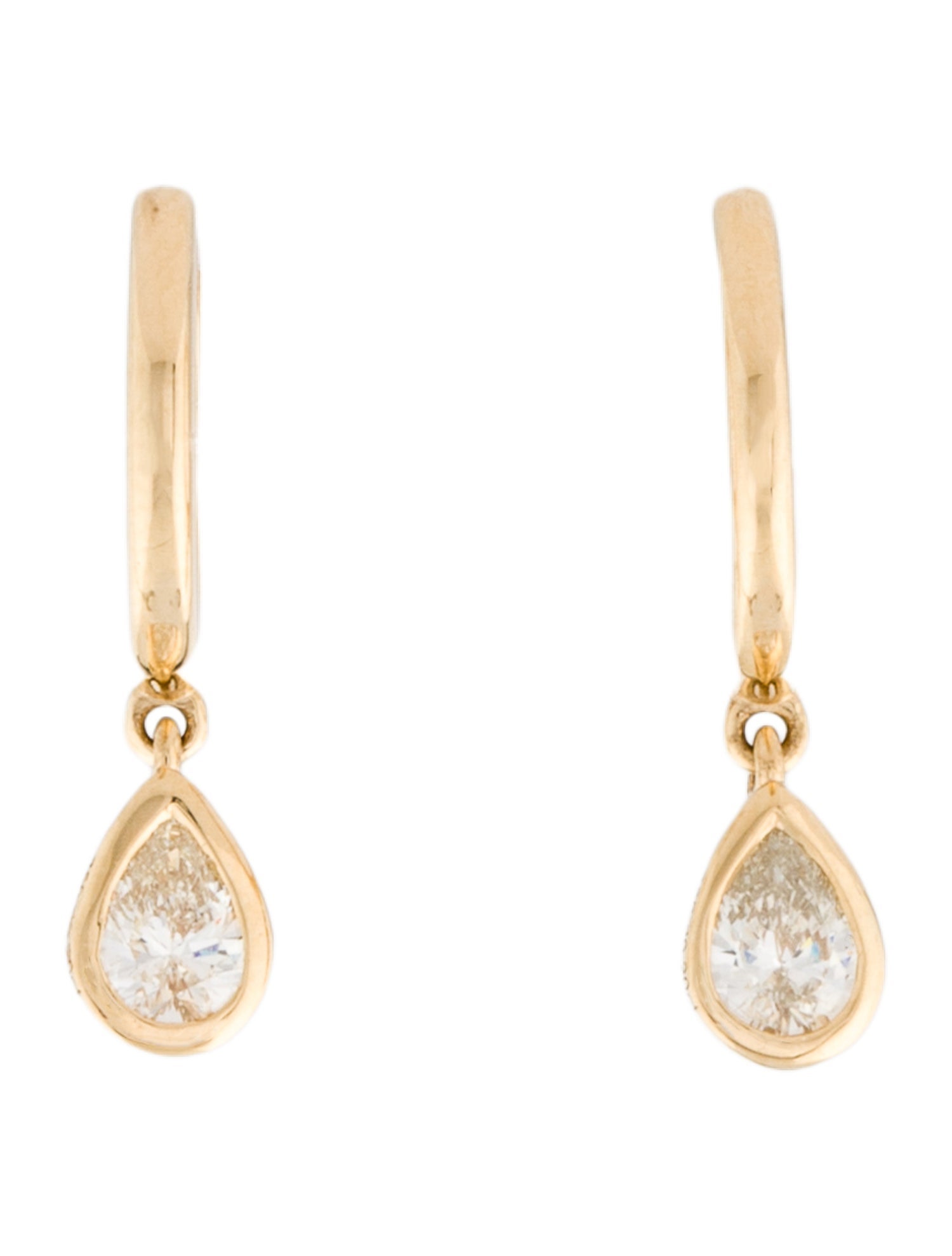 Daniella Design 18K Diamond Drop Earrings