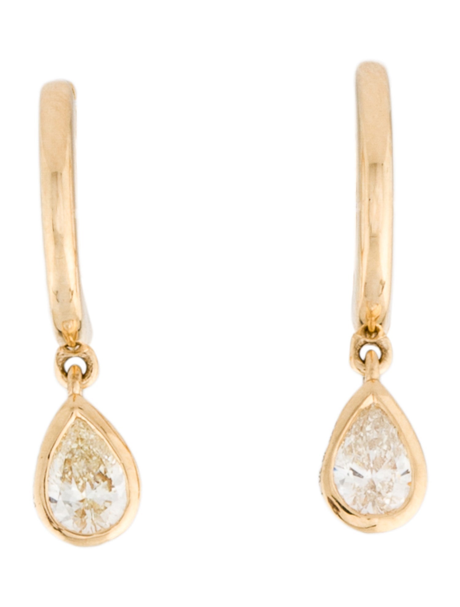 Daniella Design 18K Diamond Drop Earrings