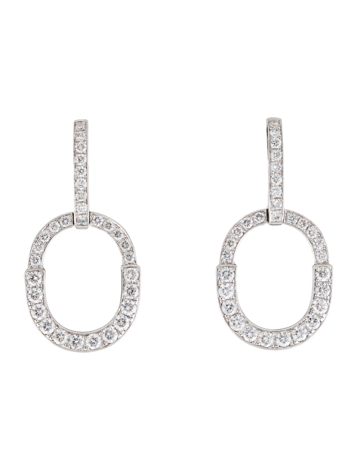 Daniella Design 18K 1.10ctw Diamond Drop Earrings