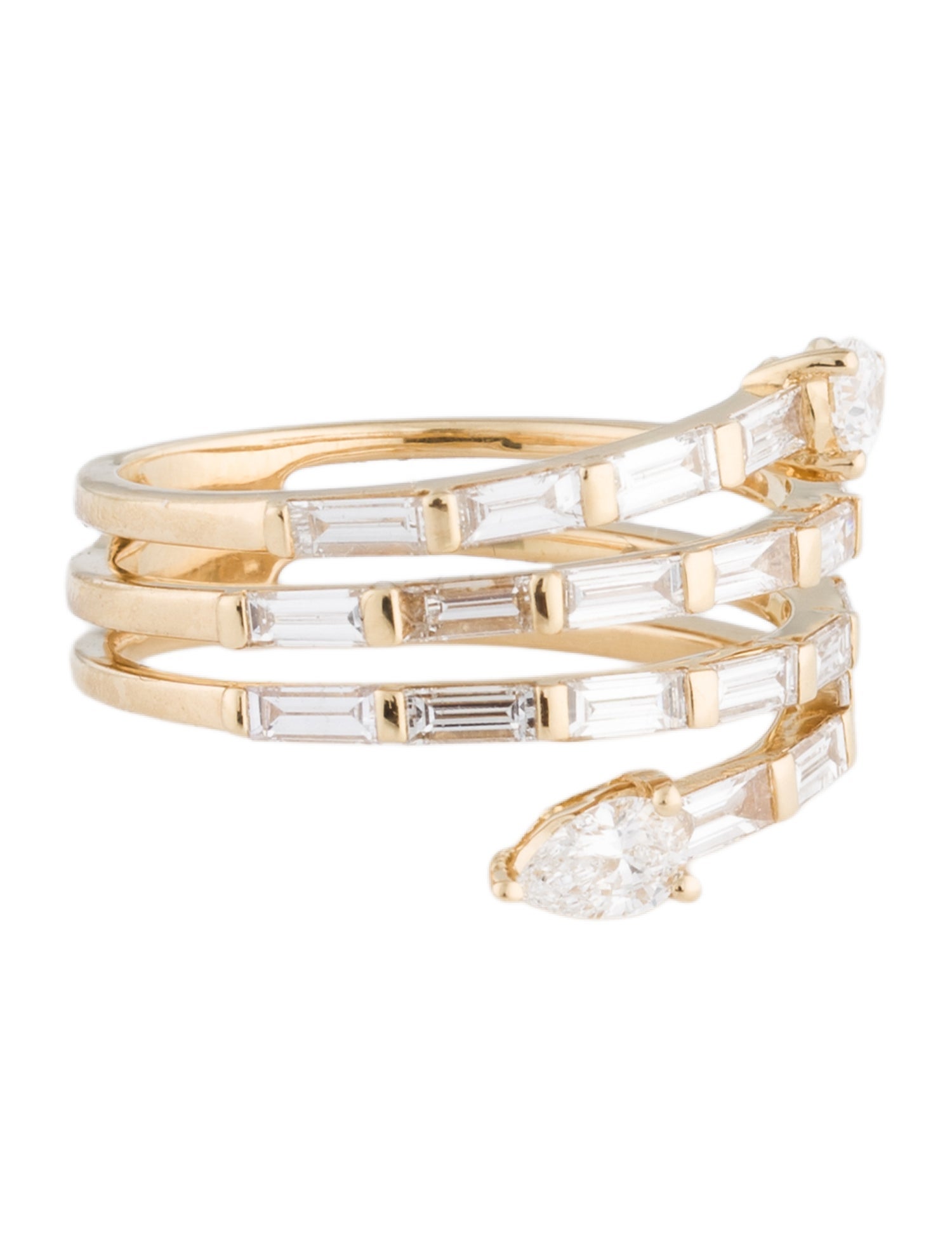 Daniella Design 18K Diamond Bypass Band
