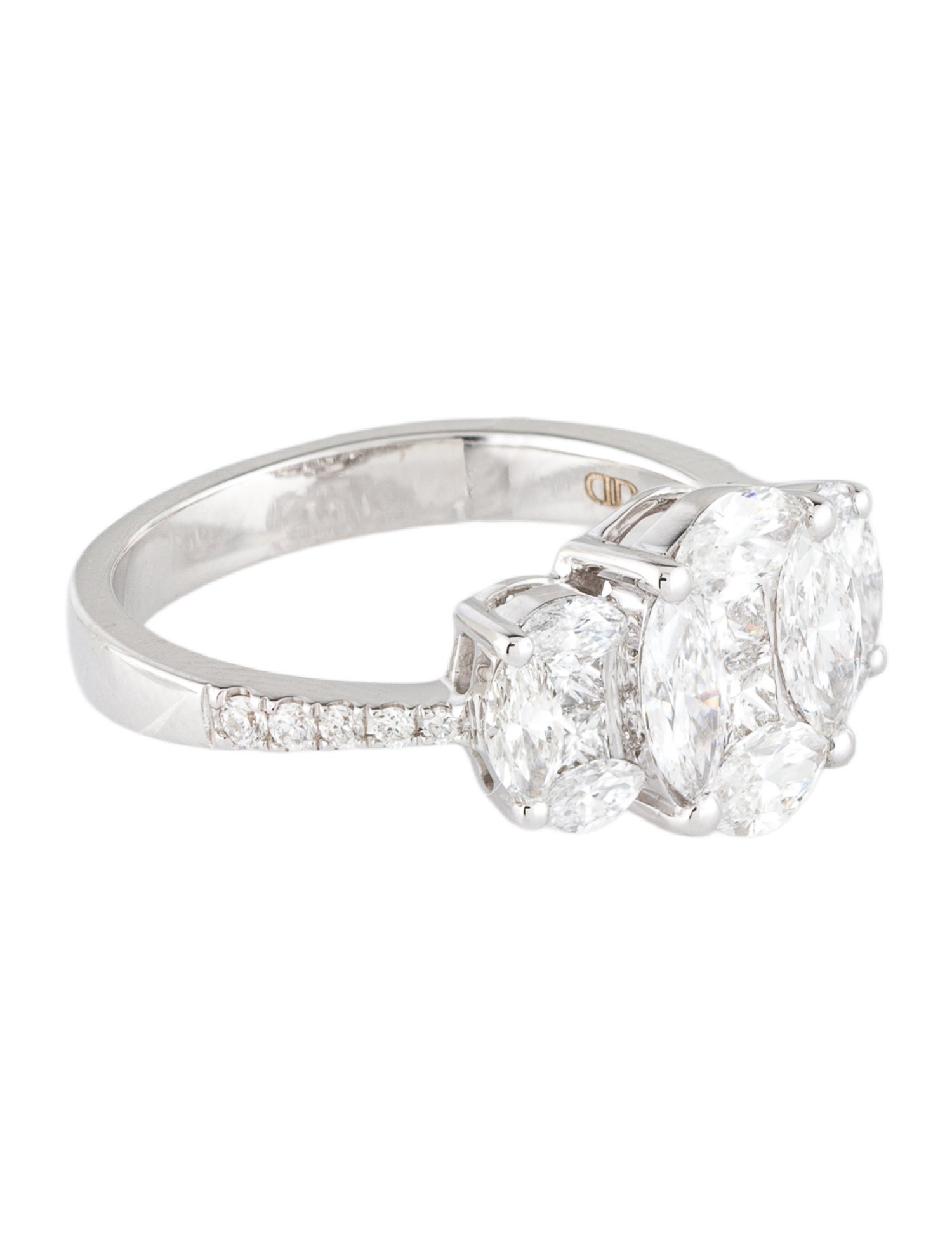 Daniella Design 18K 1.35ctw Diamond Cocktail Ring
