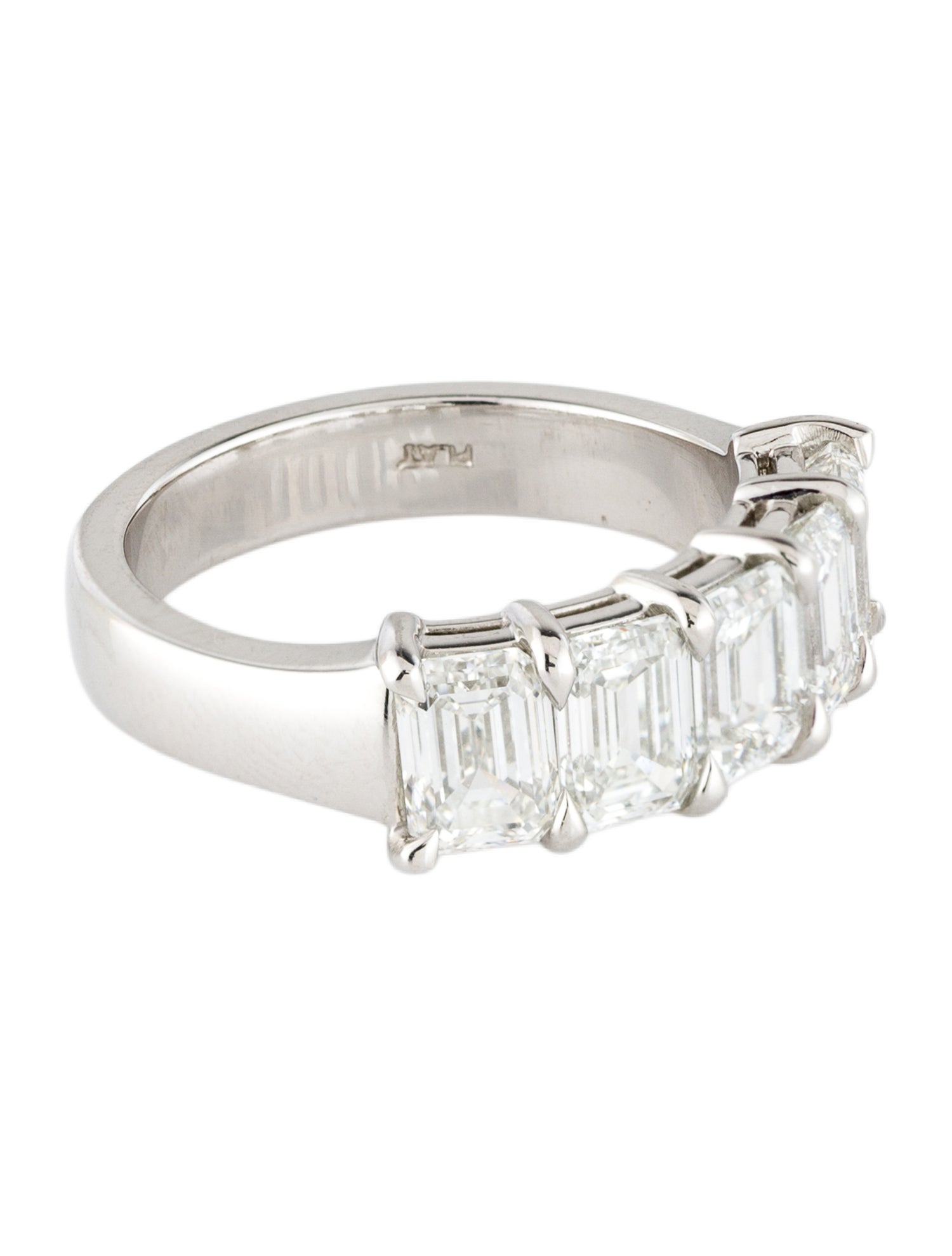 Daniella Design Platinum 3.37ctw Diamond Half-Eternity Band