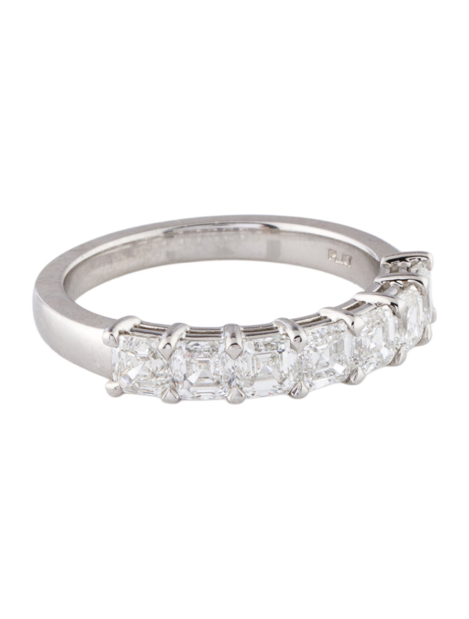 Daniella Design Platinum 1.68ctw Diamond Half-Eternity Band