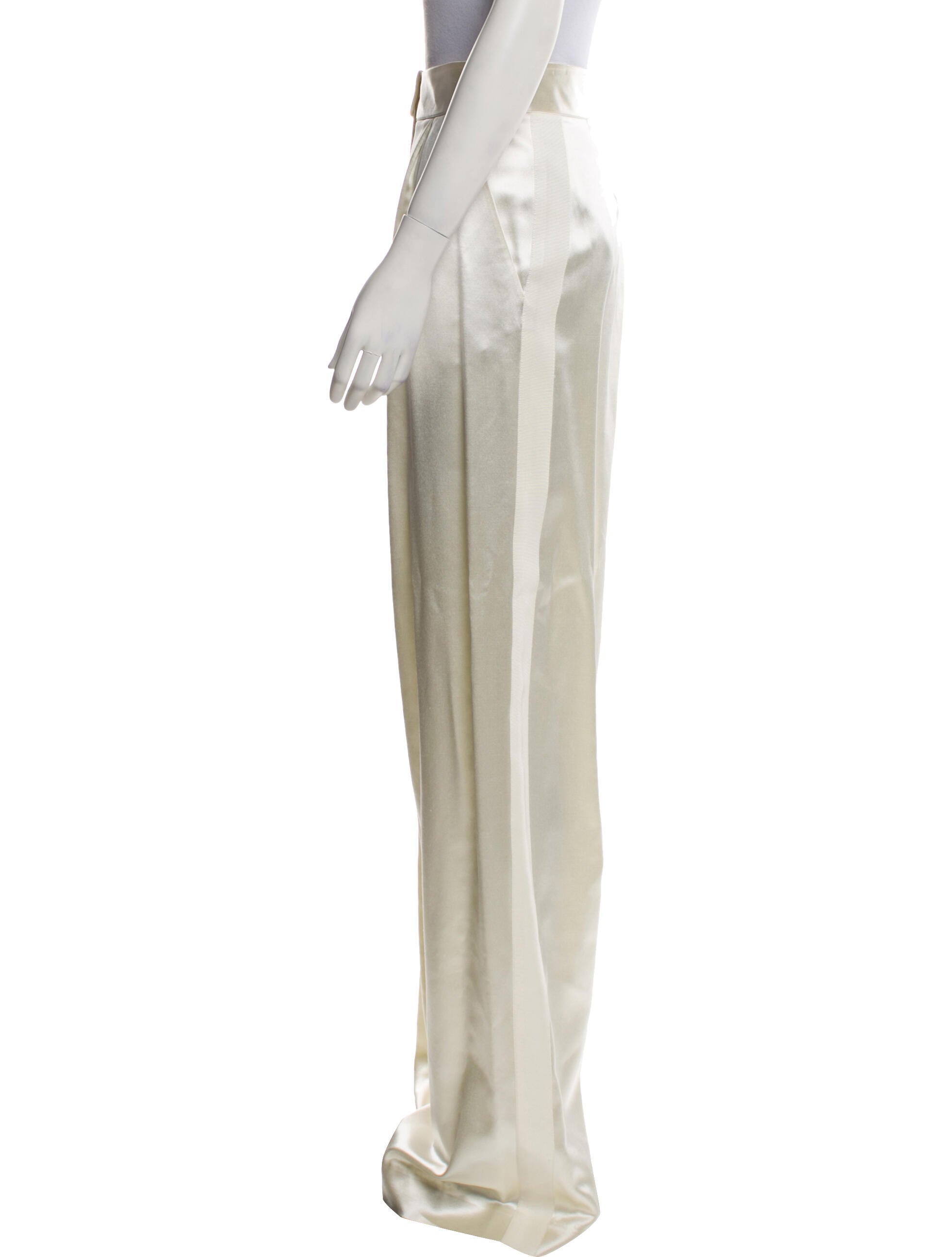 Danielle Frankel Wool Wide Leg Pants w/ Tags