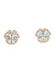 Daniella Kronfle 18K 4.20ctw Topaz & Diamond Butterfly Charmed Earrings