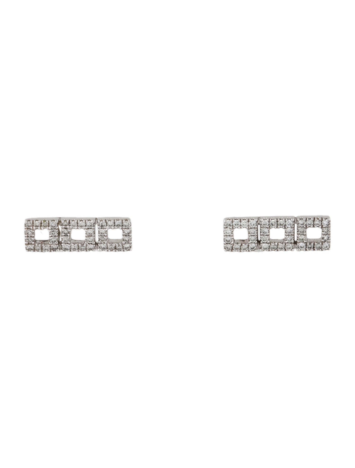 Dana Rebecca Designs 14K Diamond Squares Stud Earrings