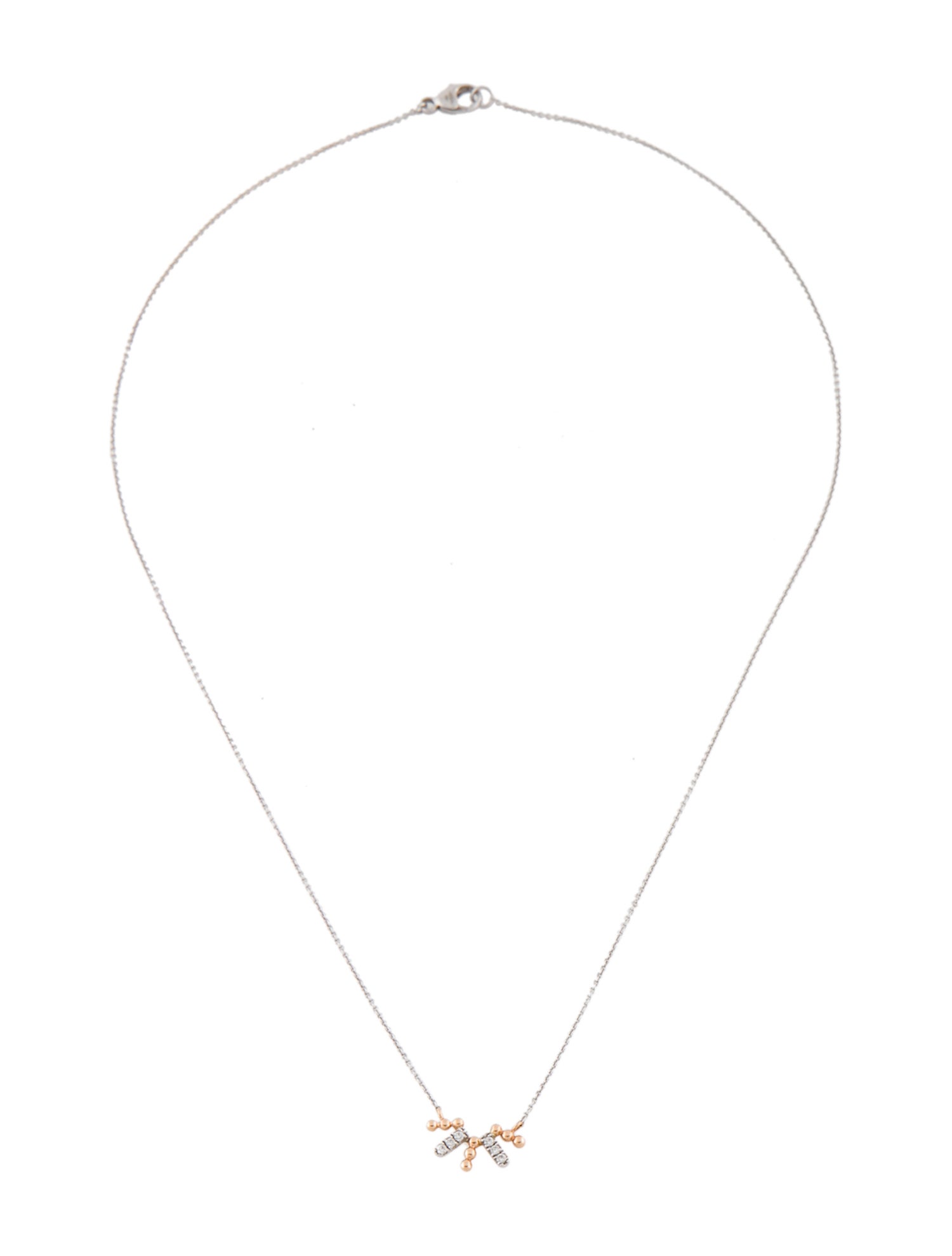 Dana Rebecca Designs 14K Two-Tone Diamond Pendant Necklace