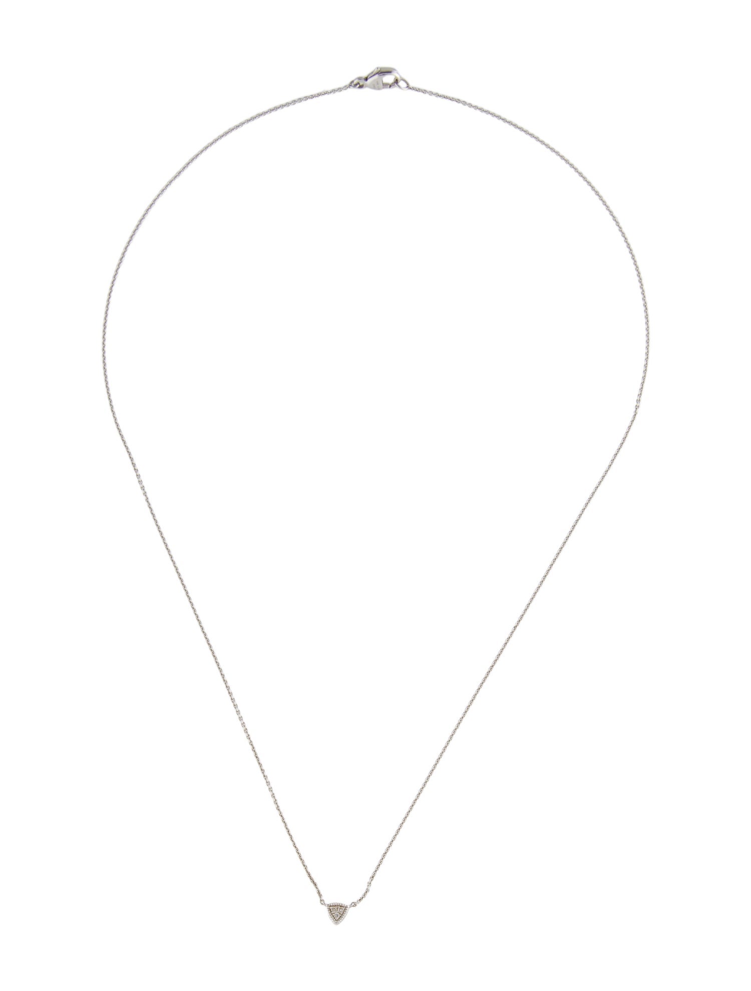 Dana Rebecca Designs 14K Diamond Triangle Pendant Necklace