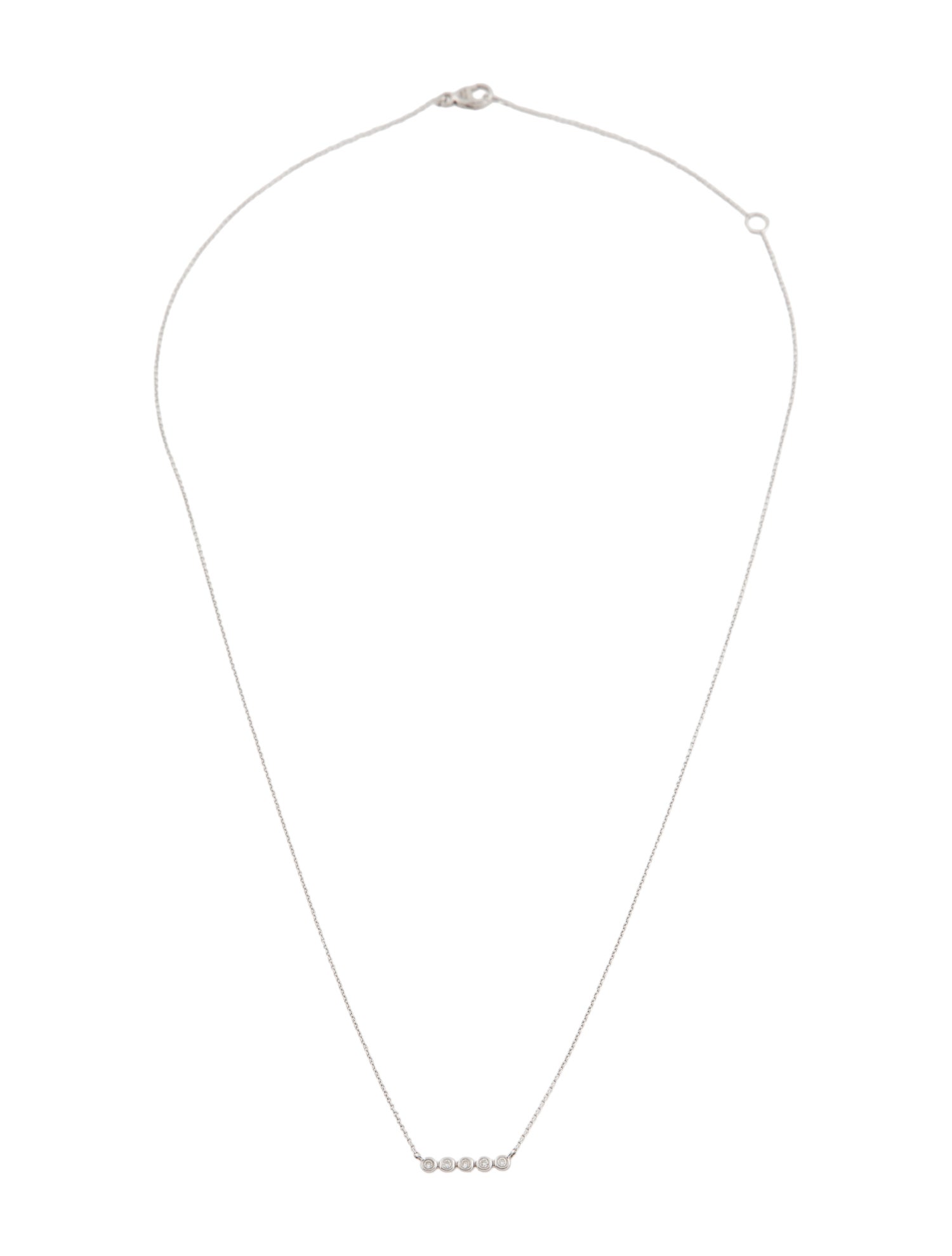 Dana Rebecca Designs 14K Diamond Lulu Jack Mini Bezel Bar Necklace