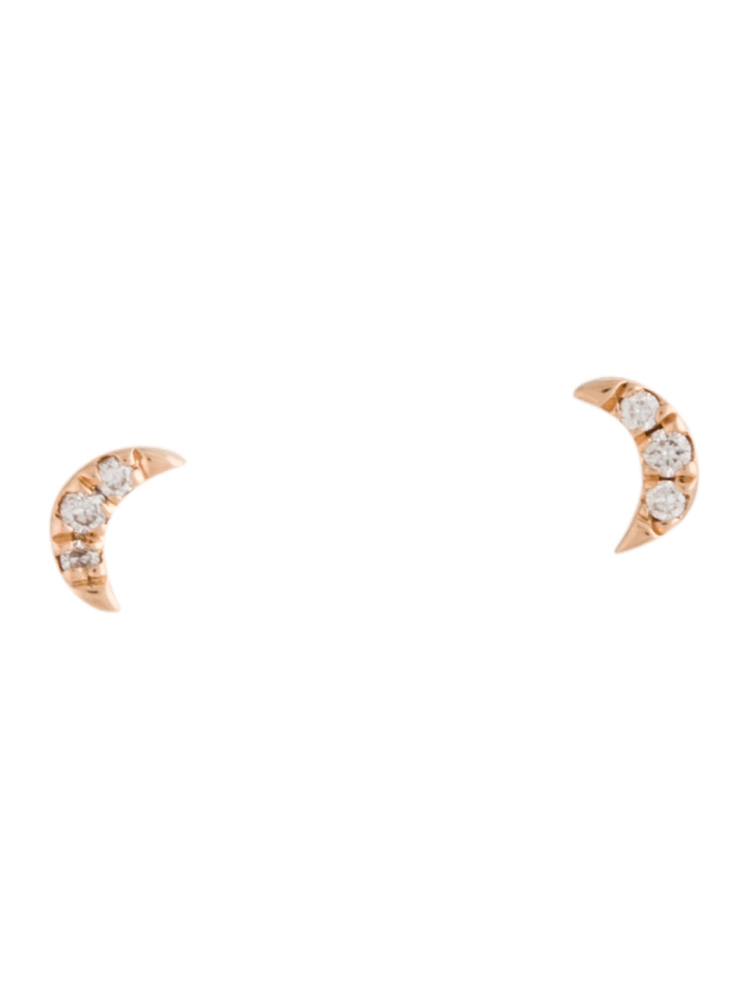 Dana Rebecca Designs 14K Mini Crescent Moon Studs