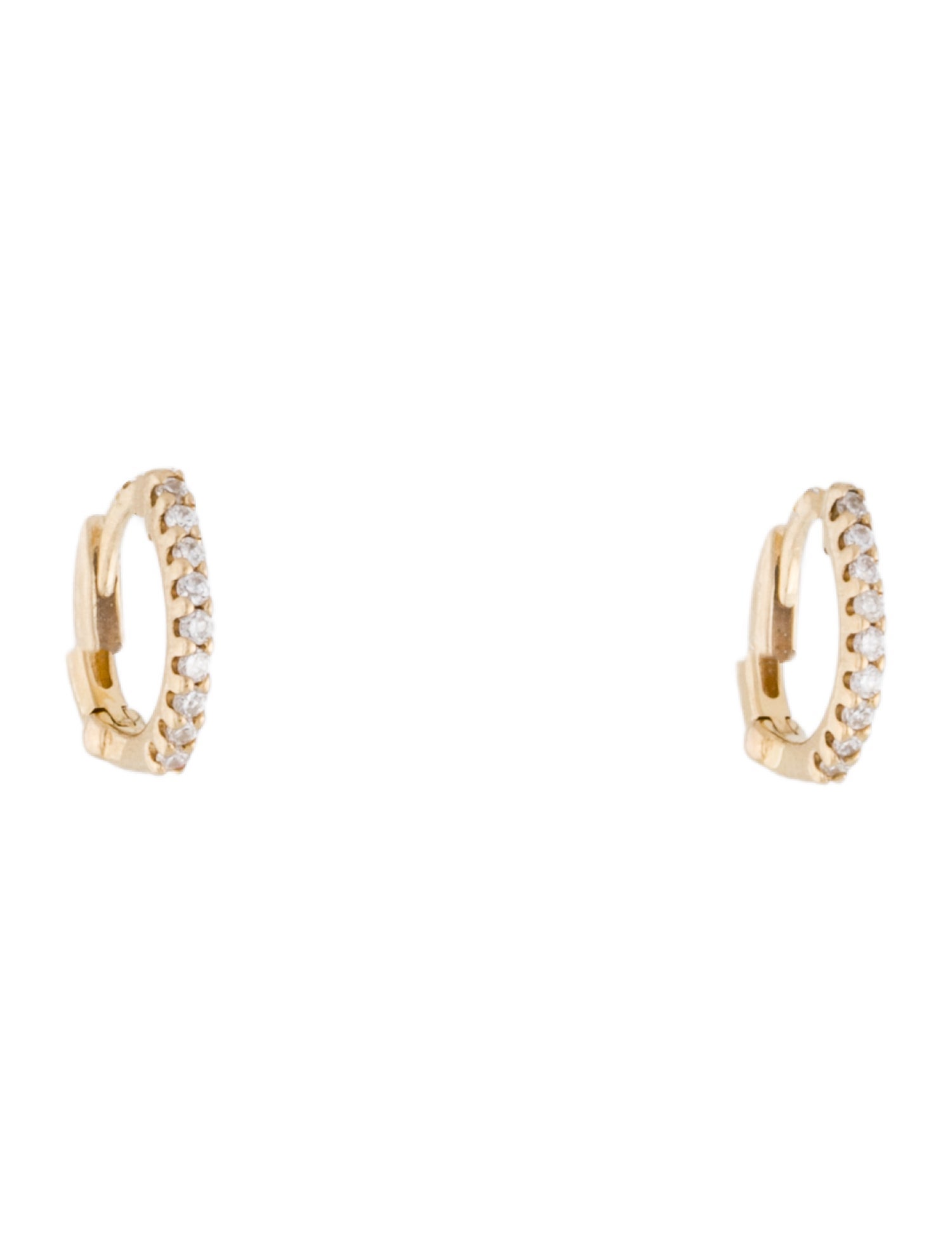 Dana Rebecca Designs 14K Diamond Huggie earrings