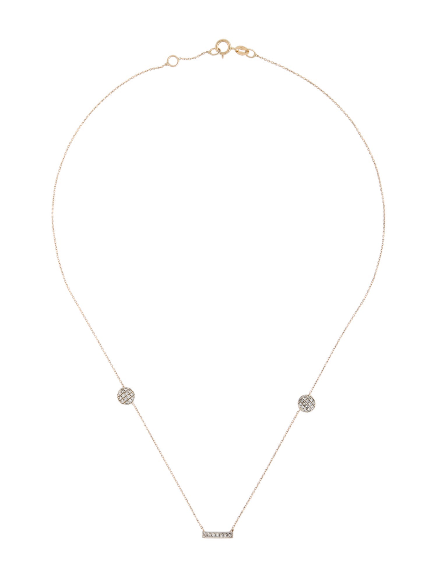 Dana Rebecca Designs 14K Diamond Sylvie Bar Station Necklace
