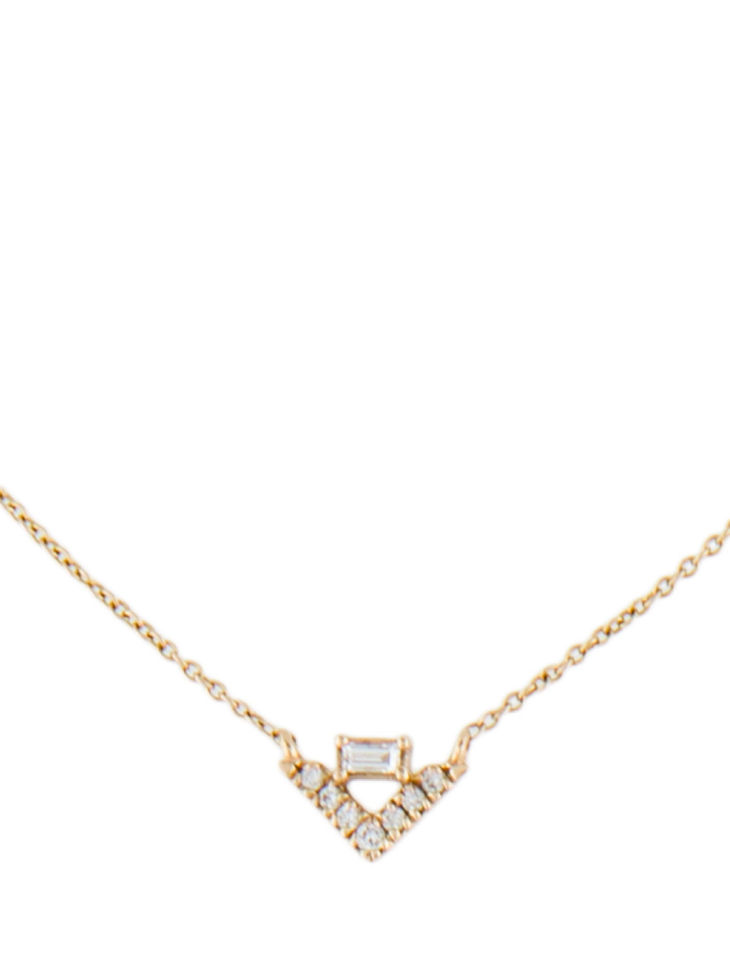 Dana Rebecca Designs 14K Triangle Pendant Necklace
