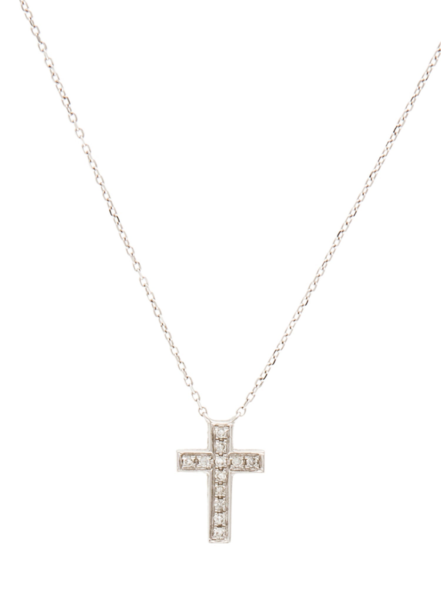 Dana Rebecca Designs 14K Diamond Cross Pendant Necklace