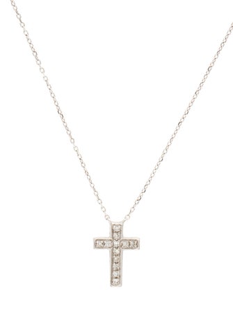 Dana Rebecca Designs 14K Diamond Cross Pendant Necklace