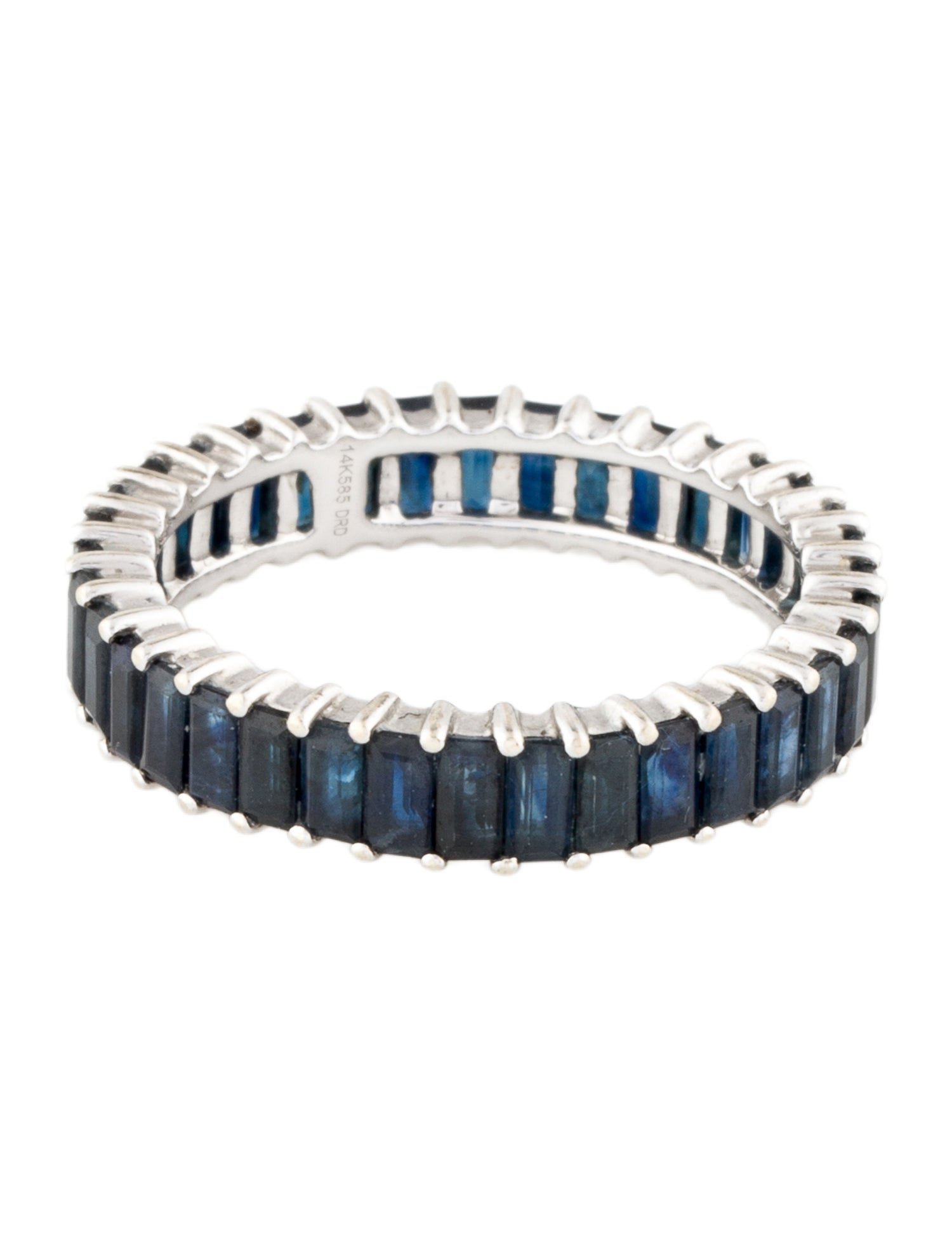 Dana Rebecca Designs 14K 4.68w Sapphire Krystyn Kylie Eternity Band