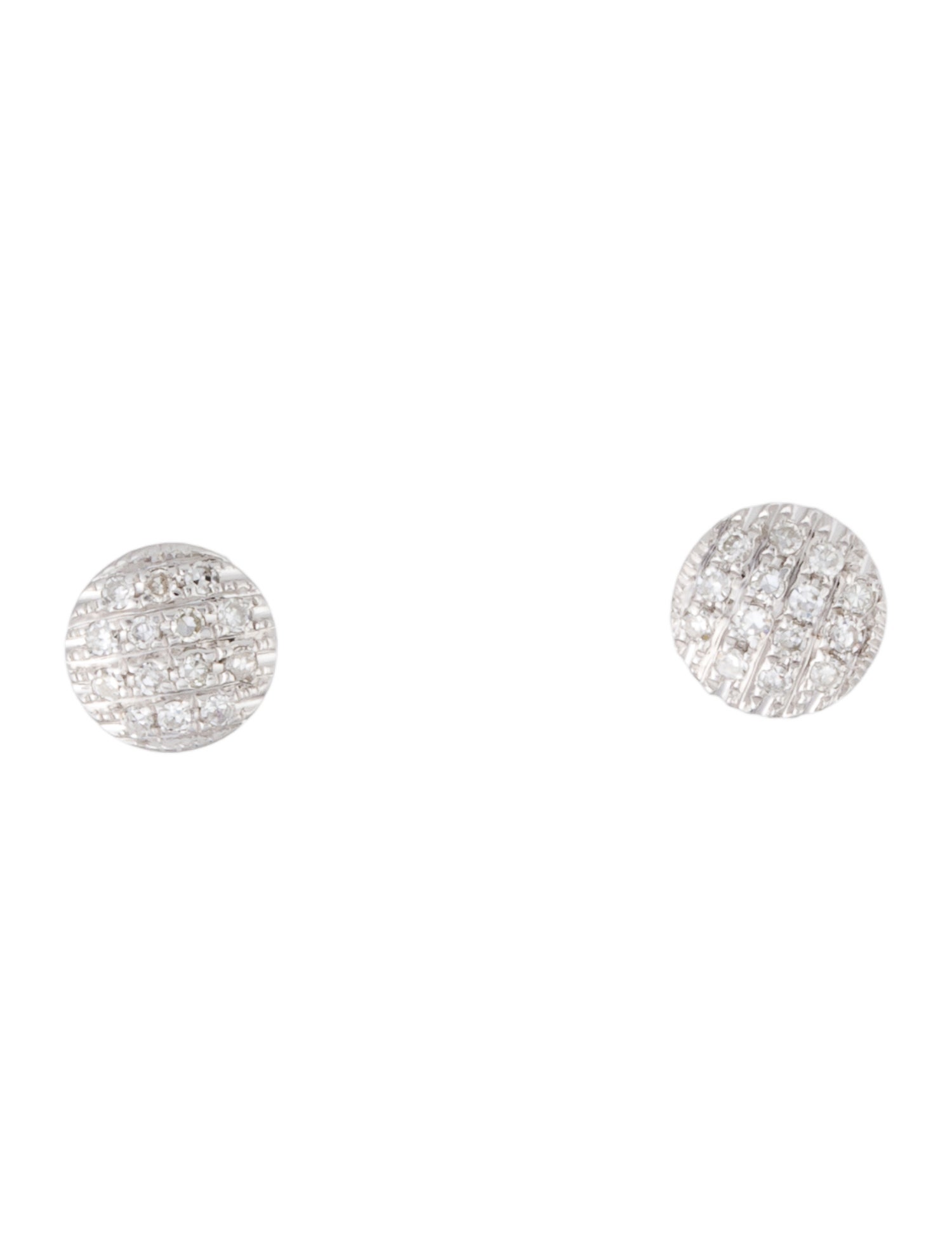 Dana Rebecca Designs 14K Diamond Lauren Joy Mini Disc Stud Earrings