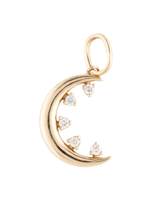 Dana Rebecca Designs 14K Diamond Crescent Moon Pendant