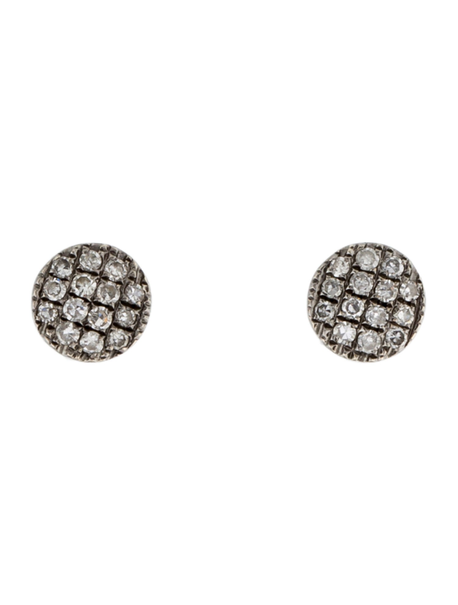 Dana Rebecca Designs 14K Diamond Lauren Joy Mini Disc Stud Earrings