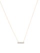 Dana Rebecca Designs 14K Diamond Bar Pendant Necklace