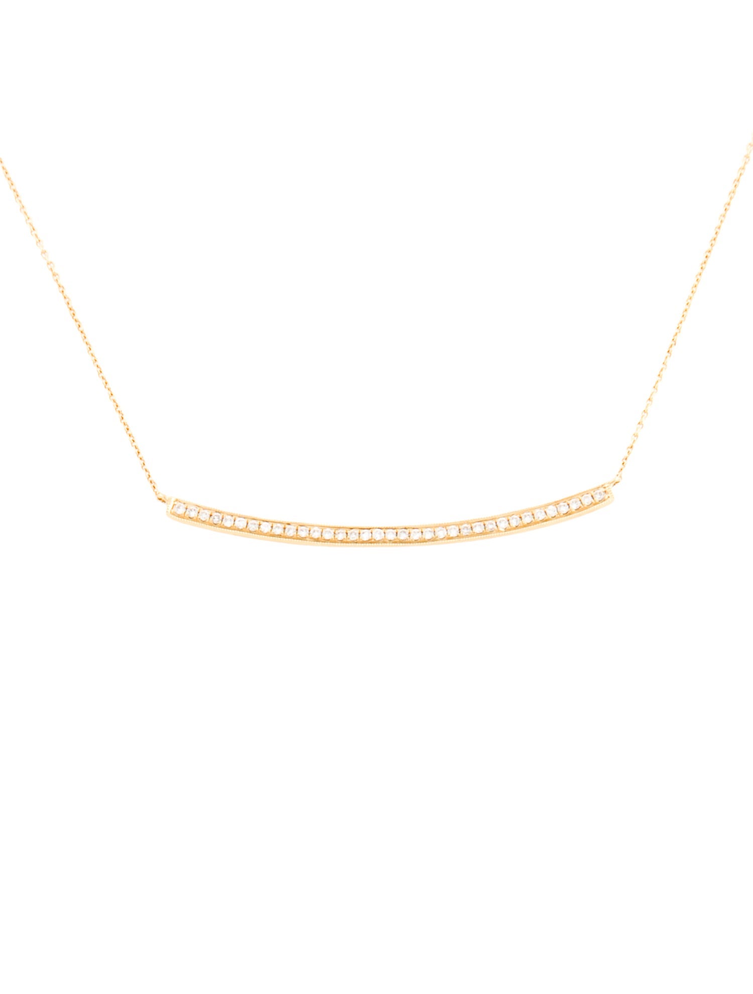 Dana Rebecca Designs 14K Diamond Sylvie Rose Long Bar Necklace