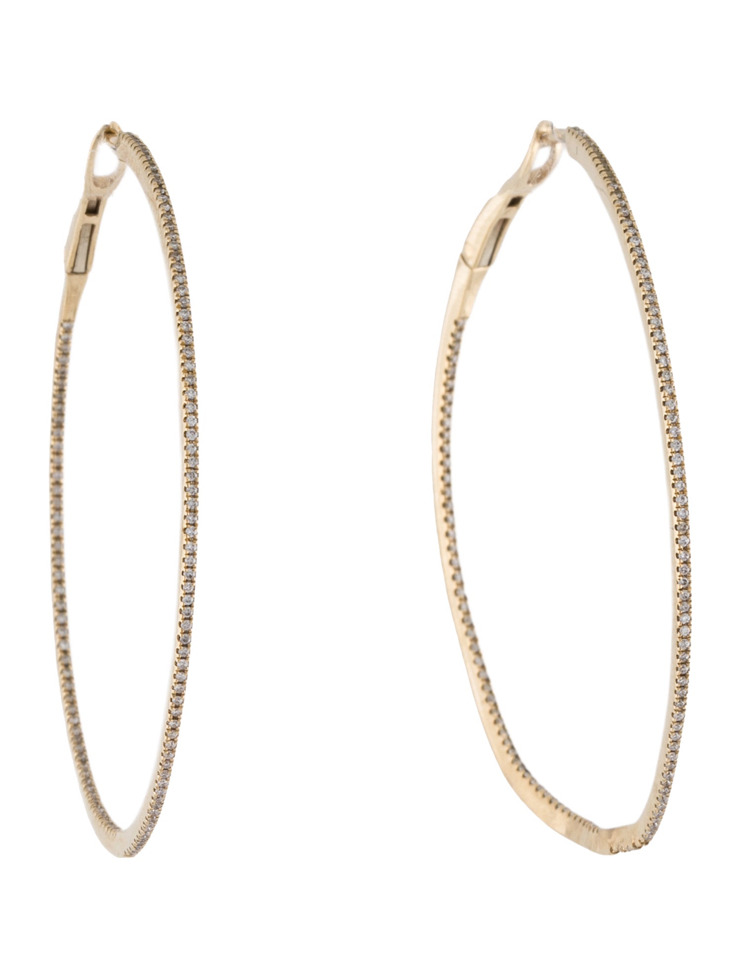 Dana Rebecca Designs 14K Diamond DRD Large Hoops