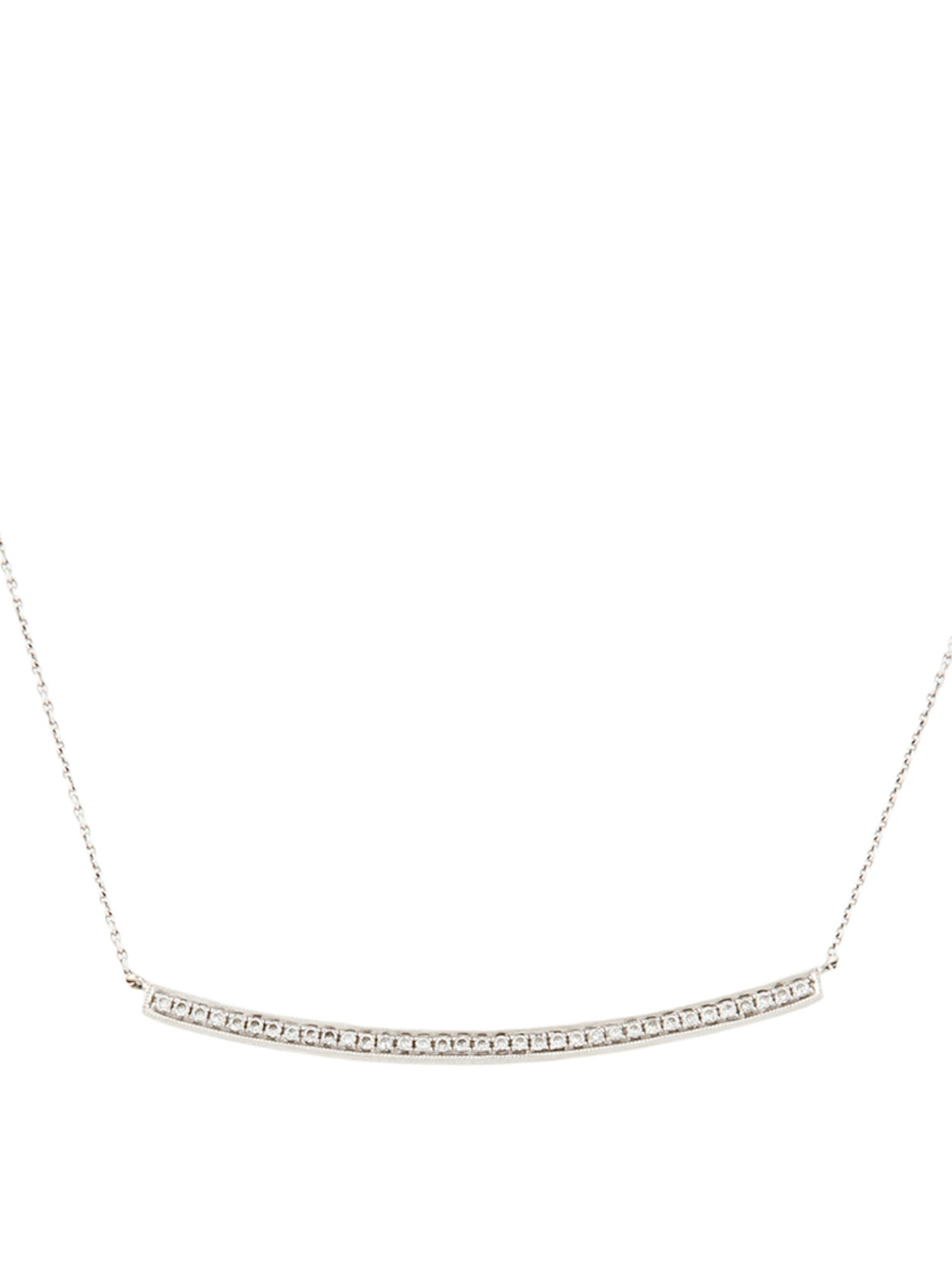 Dana Rebecca Designs 14K Diamond Sylvie Rose Long Bar Necklace