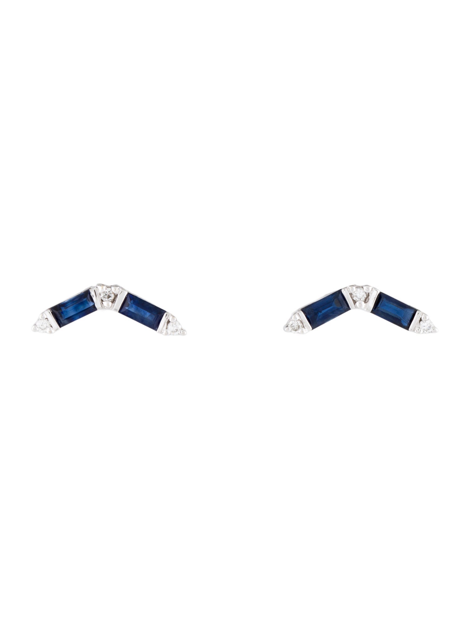 Dana Rebecca Designs 14K Sapphire & Diamond Stud Earrings