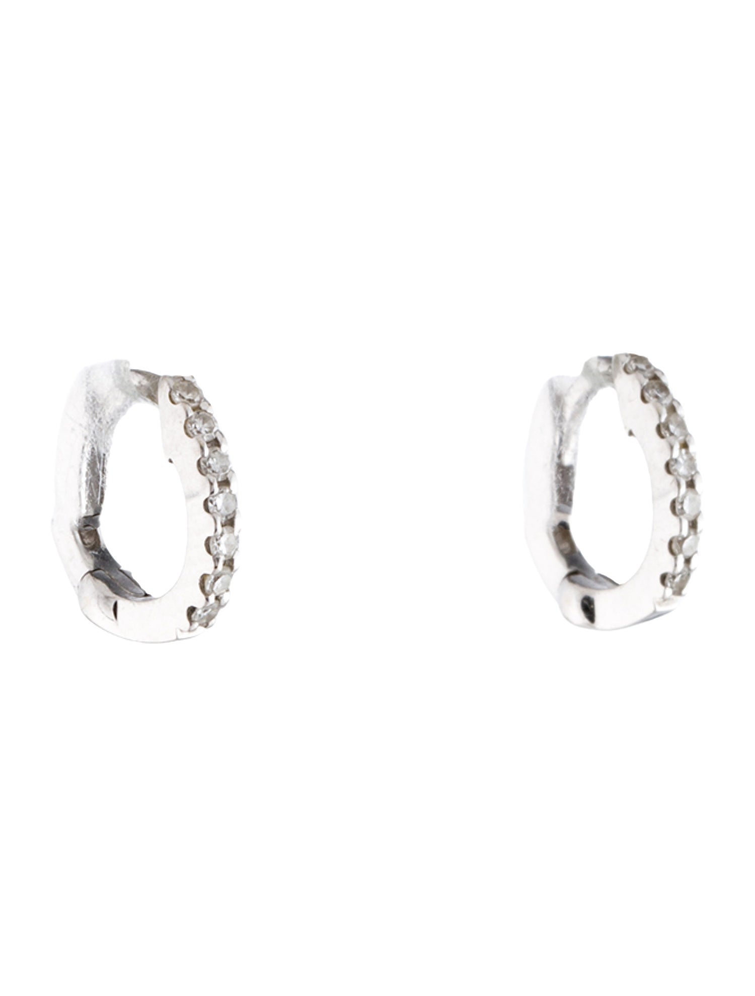 Dana Rebecca Designs 14K Diamond Mini Huggie Hoop Earrings
