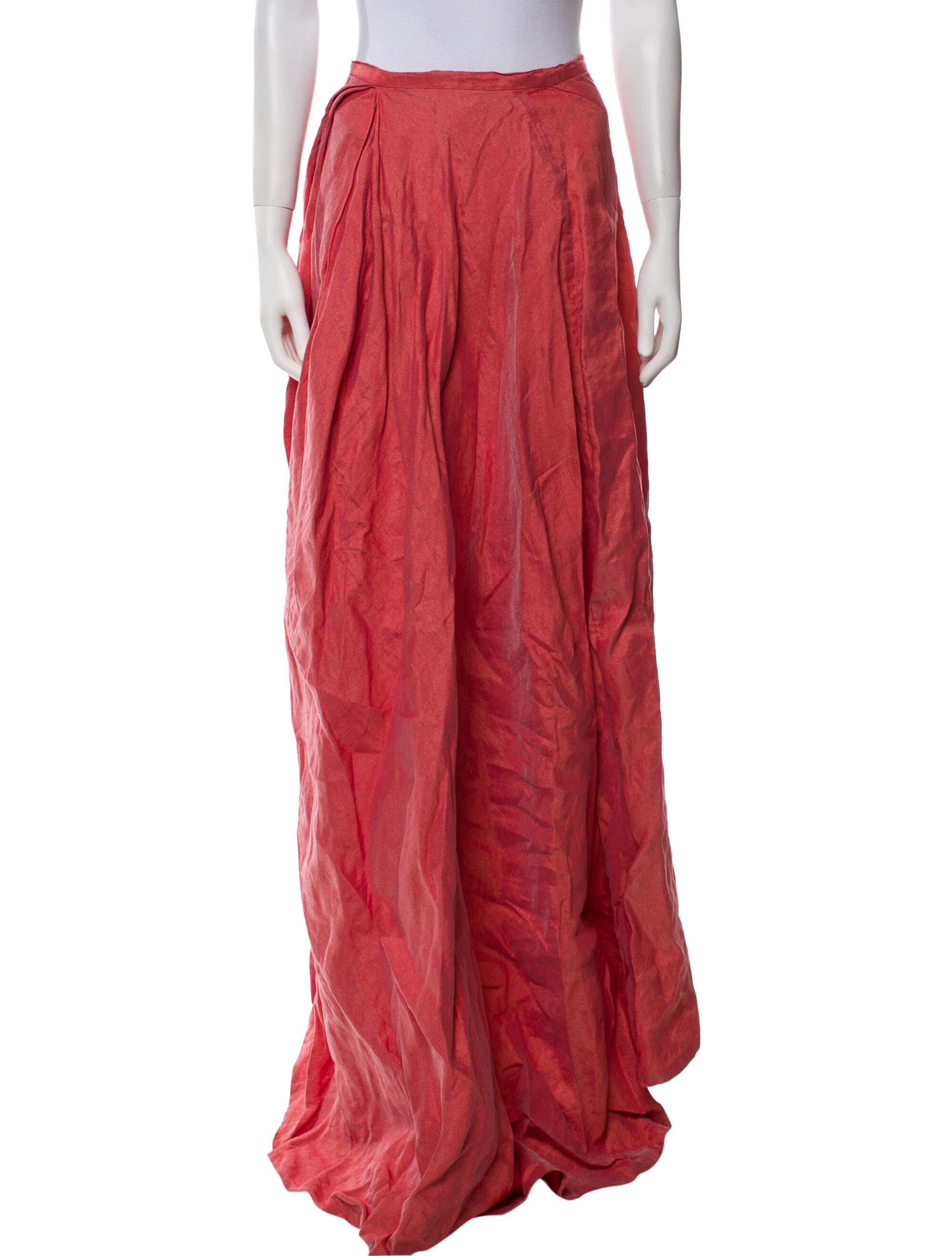 Danes Pleated Accents Long Skirt