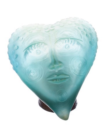 Daum Decorative Accents Crystal Roi de Cœur by Hervé Di Rosa